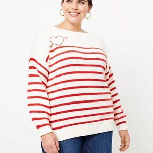 🆕 LOFT Plus Cupid Boatneck Sweater